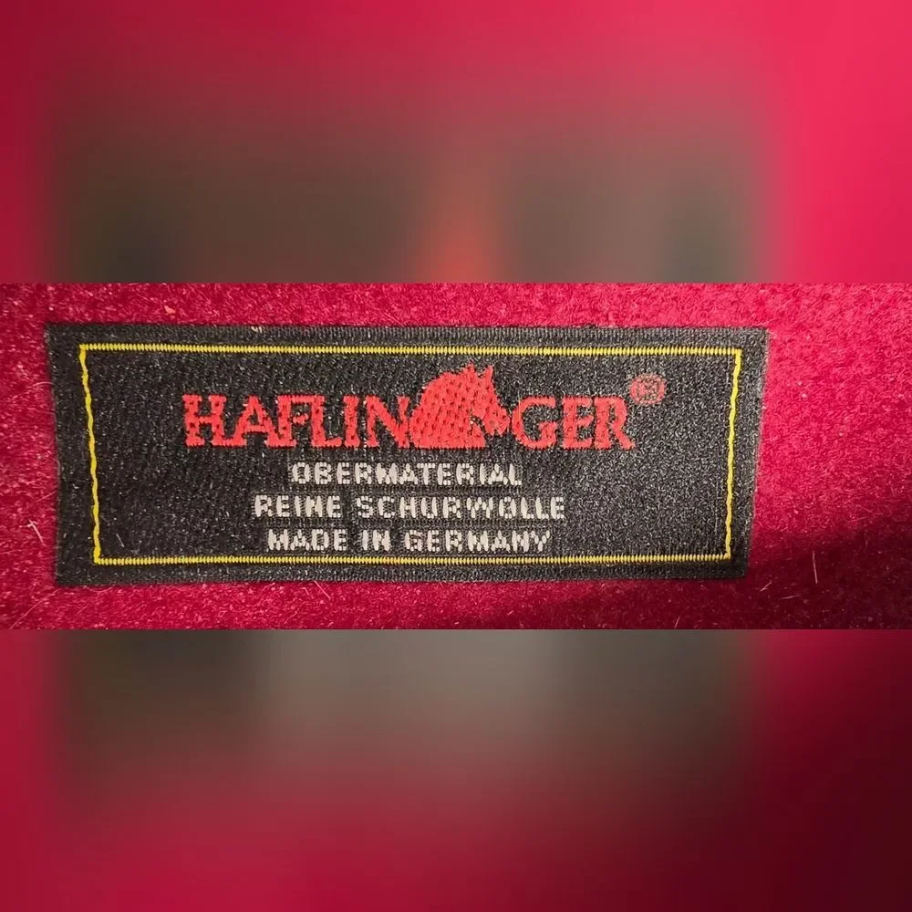 VGUC Haflinger 100% Wool Women's Burgundy Clogs 8 - 8 1/2"  39 Hard To Find - Picture 3 of 10